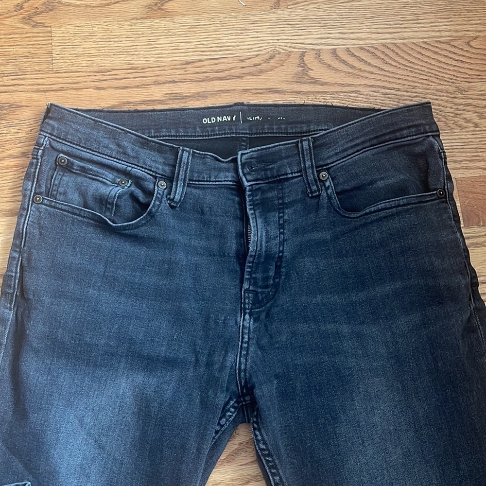 Old navy black faded jeans - Picture 2 of 9